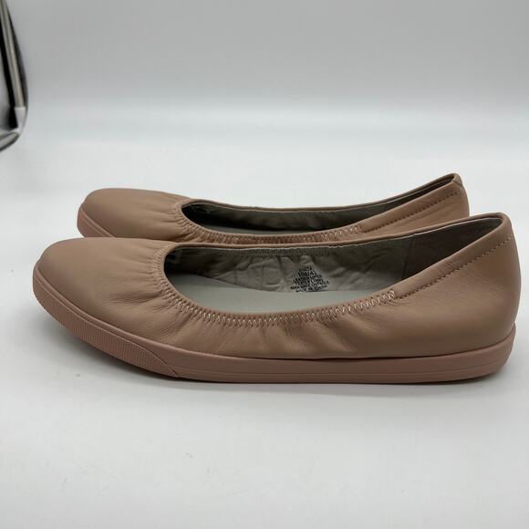 Lori Goldstein Collection Slip On Leather Flat Size 10 M with Elastic Blush - Picture 8 of 10